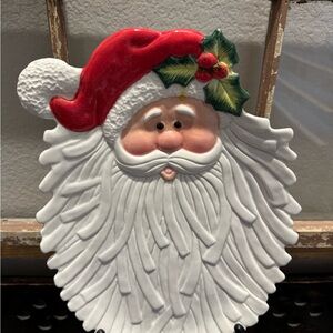 Fitz and Floyd Santa Claus platter